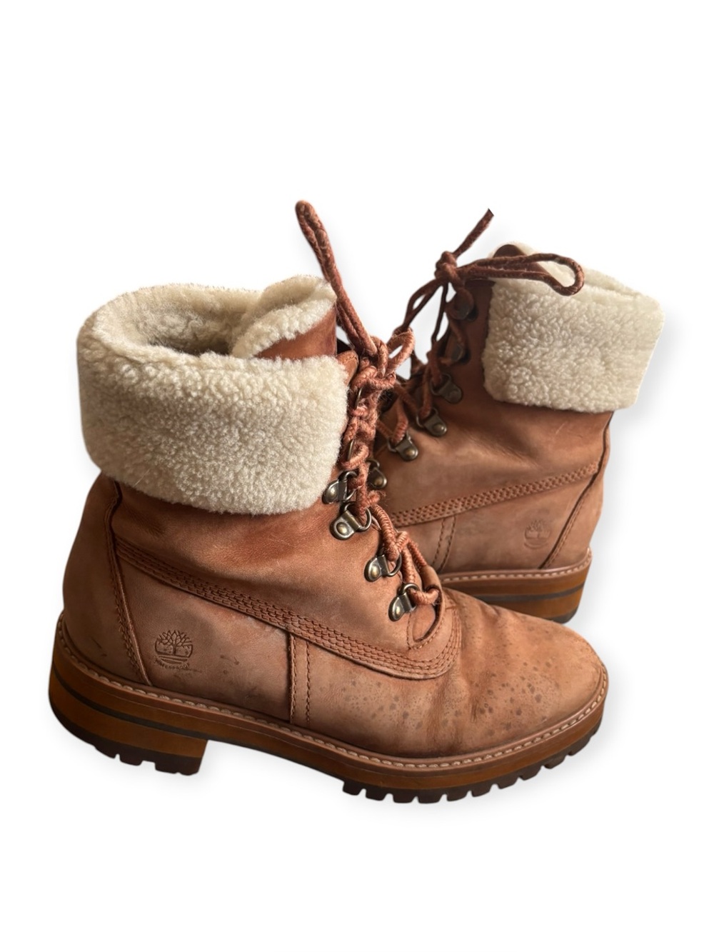 Tan Leather Timberland Courmayer Valley 6-Inch Boots